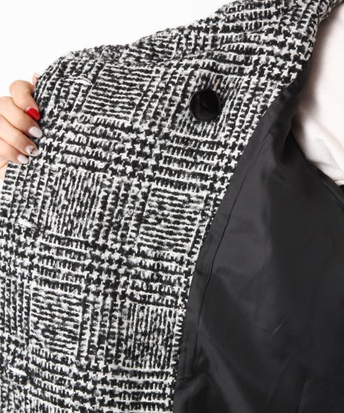 Heather（ヘザー）の「チェックツイードコクーンコート　552411（その他アウター・レディース・ブラック×ホワイト・MEDIUM/SMALL）」の11枚目の写真