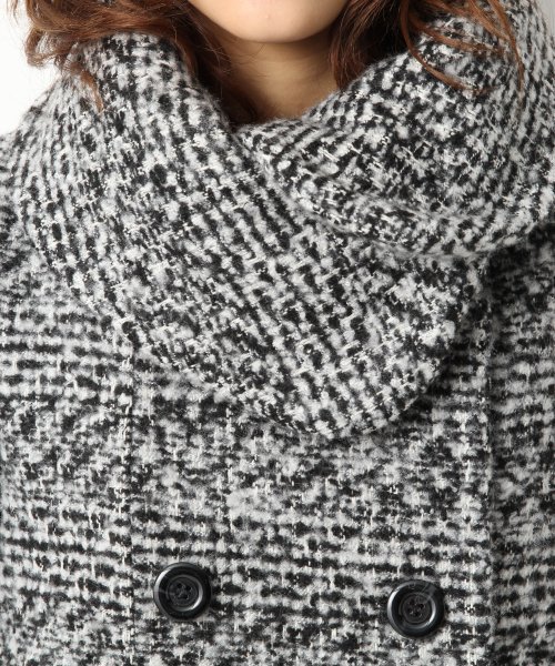 Heather（ヘザー）の「チェックツイードコクーンコート　552411（その他アウター・レディース・ブラック×ホワイト・MEDIUM/SMALL）」の18枚目の写真