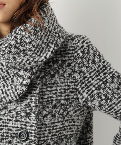 Heather（ヘザー）の「チェックツイードコクーンコート　552411（その他アウター・レディース・ブラック×ホワイト・MEDIUM/SMALL）」の19枚目の写真