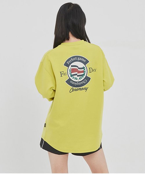 ROMANTIC CROWN（ロマンティッククラウン）の「『ROMANTIC CROWN』パーフェクトゲーム LS/ロングスリーブTシャツ/カットソー（Tシャツ/カットソー・レディース・ブラック/ホワイト/イエロー/グレー・M/L）」の4枚目の写真