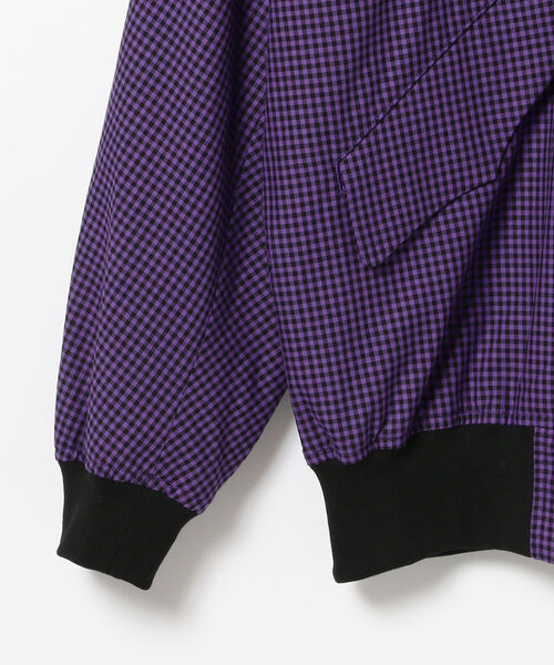TACASI（タキャシ）の「◎TA CA Si / ギンガムチェック ボンバージャケット（ブルゾン・メンズ・パープル・44/46）」の3枚目の写真