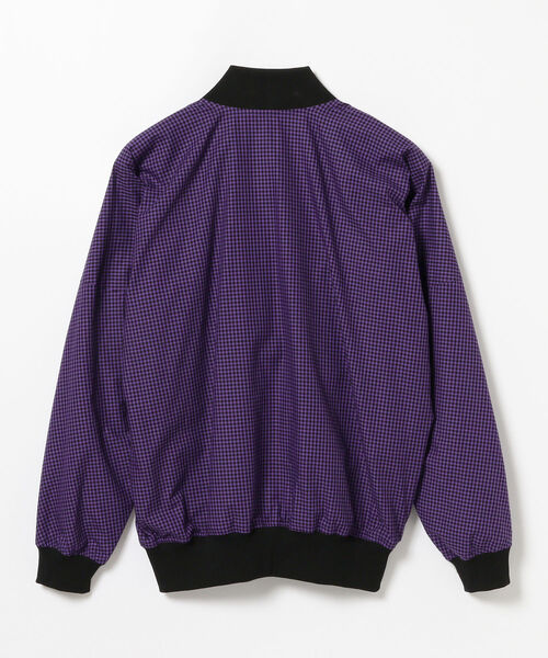 TACASI（タキャシ）の「◎TA CA Si / ギンガムチェック ボンバージャケット（ブルゾン・メンズ・パープル・44/46）」の4枚目の写真