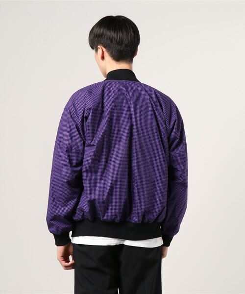 TACASI（タキャシ）の「◎TA CA Si / ギンガムチェック ボンバージャケット（ブルゾン・メンズ・パープル・44/46）」の8枚目の写真