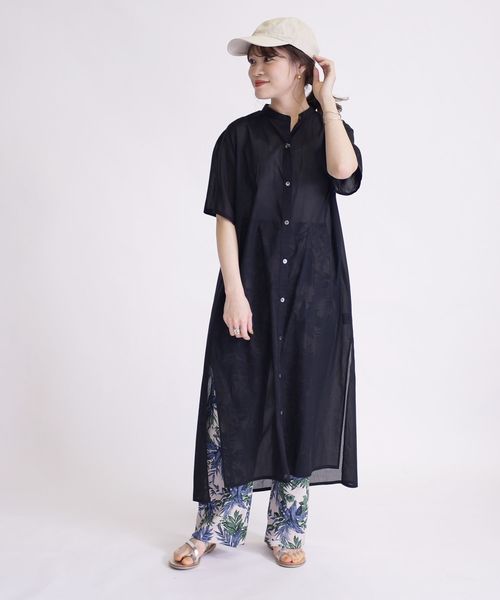 SHIPS（シップス）の「アキハボイル2WAYワンピース◇（ワンピース・レディース・ブラック/オフホワイト/ピンク・ONE SIZE）」の2枚目の写真