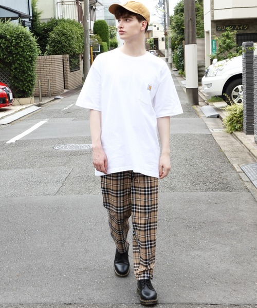 8(eight)(エイト)の「テーパードパンツ ワイド チェックパンツ(チノパンツ・メンズ・ブラック/ベージュ/ブラック系その他/グレー系その他/ブラウン系その他・MEDIUM/LARGE)」の13枚目の写真