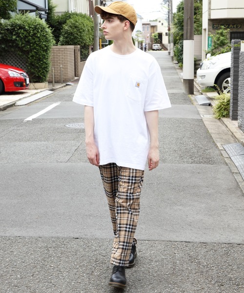 8(eight)(エイト)の「テーパードパンツ ワイド チェックパンツ(チノパンツ・メンズ・ブラック/ベージュ/ブラック系その他/グレー系その他/ブラウン系その他・MEDIUM/LARGE)」の12枚目の写真