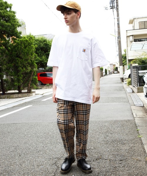 8(eight)(エイト)の「テーパードパンツ ワイド チェックパンツ(チノパンツ・メンズ・ブラック/ベージュ/ブラック系その他/グレー系その他/ブラウン系その他・MEDIUM/LARGE)」の9枚目の写真