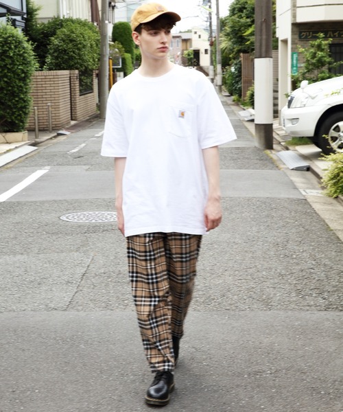 8(eight)(エイト)の「テーパードパンツ ワイド チェックパンツ(チノパンツ・メンズ・ブラック/ベージュ/ブラック系その他/グレー系その他/ブラウン系その他・MEDIUM/LARGE)」の8枚目の写真
