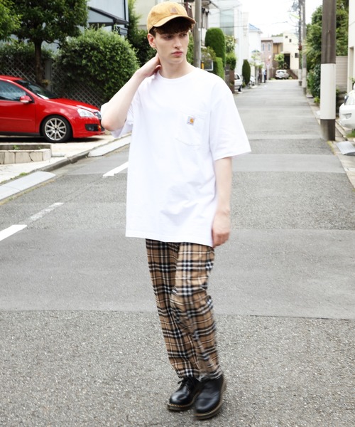 8(eight)(エイト)の「テーパードパンツ ワイド チェックパンツ(チノパンツ・メンズ・ブラック/ベージュ/ブラック系その他/グレー系その他/ブラウン系その他・MEDIUM/LARGE)」の7枚目の写真