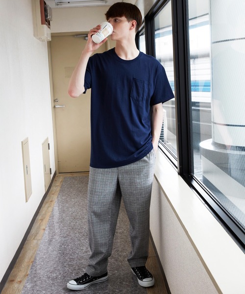 8(eight)(エイト)の「テーパードパンツ ワイド チェックパンツ(チノパンツ・メンズ・ブラック/ベージュ/ブラック系その他/グレー系その他/ブラウン系その他・MEDIUM/LARGE)」の22枚目の写真