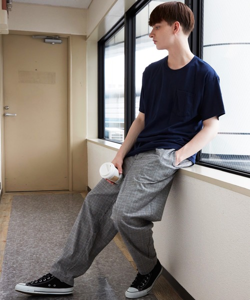 8(eight)(エイト)の「テーパードパンツ ワイド チェックパンツ(チノパンツ・メンズ・ブラック/ベージュ/ブラック系その他/グレー系その他/ブラウン系その他・MEDIUM/LARGE)」の20枚目の写真