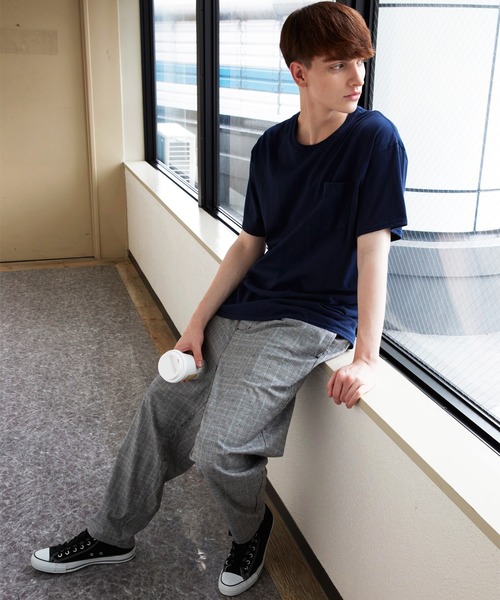 8(eight)(エイト)の「テーパードパンツ ワイド チェックパンツ(チノパンツ・メンズ・ブラック/ベージュ/ブラック系その他/グレー系その他/ブラウン系その他・MEDIUM/LARGE)」の17枚目の写真
