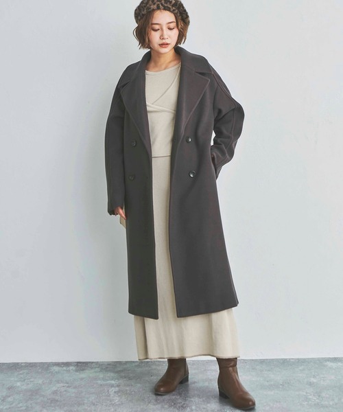 ジャージメルトンダブルチェスターコート チェスターコート Frees Frees Mart フリーズマート のファッション