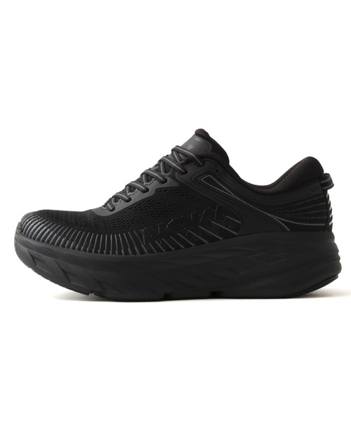 HOKA(ホカ)の「HOKA BONDI 7 / ホカ ボンダイ 7(スニーカー・メンズ・ブラック・27.0cm/26.0cm/28.5cm/30.0cm/26.5cm/29.0cm/28.0cm/25.5cm/27.5cm/25.0cm)」の4枚目の写真