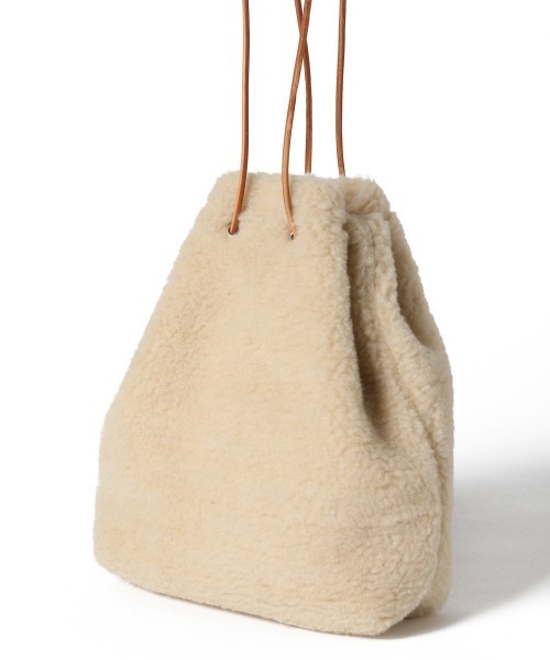 LOWRYS FARM(ローリーズファーム)の「ボアキンチャクBAG 891589(ハンドバッグ・レディース・アイボリー/ダークブラウン/グリーン/パープル・FREE)」の12枚目の写真