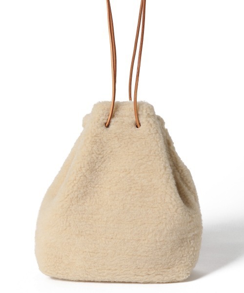 LOWRYS FARM(ローリーズファーム)の「ボアキンチャクBAG 891589(ハンドバッグ・レディース・アイボリー/ダークブラウン/グリーン/パープル・FREE)」の9枚目の写真