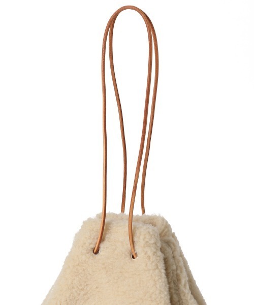 LOWRYS FARM(ローリーズファーム)の「ボアキンチャクBAG 891589(ハンドバッグ・レディース・アイボリー/ダークブラウン/グリーン/パープル・FREE)」の7枚目の写真