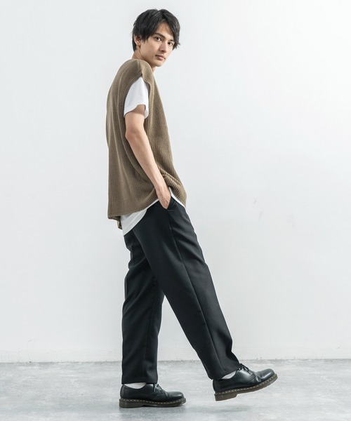 Rocky Monroe（ロッキーモンロー）の「【セットアップ】ポリトロ Wテーラードシャツ＆テーラードパンツ（セットアップ・メンズ・ブラック/ダークベージュ/ライトブラウン/ライトグレー/ライトベージュ・M/L）」の8枚目の写真