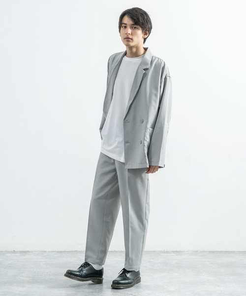 Rocky Monroe（ロッキーモンロー）の「【セットアップ】ポリトロ Wテーラードシャツ＆テーラードパンツ（セットアップ・メンズ・ブラック/ダークベージュ/ライトブラウン/ライトグレー/ライトベージュ・M/L）」の12枚目の写真