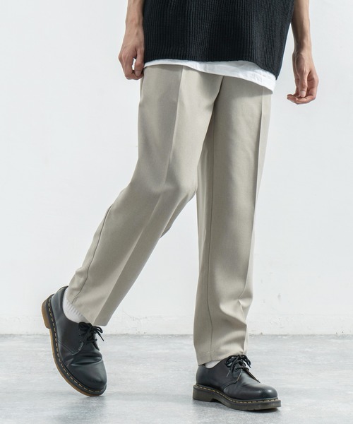 Rocky Monroe（ロッキーモンロー）の「【セットアップ】ポリトロ Wテーラードシャツ＆テーラードパンツ（セットアップ・メンズ・ブラック/ダークベージュ/ライトブラウン/ライトグレー/ライトベージュ・M/L）」の21枚目の写真