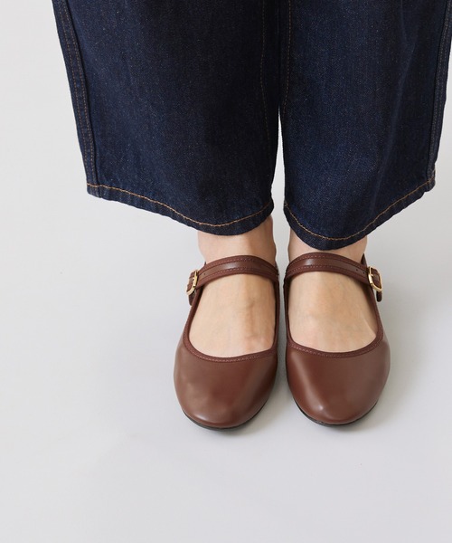 menue（メヌエ）の「ふわカル ストラップ メリージェーンシューズ（バレエシューズ・レディース・ブラック/ブラウン/ガンメタ/ブラック系その他/ブラック系その他2/グレイッシュベージュ/アイボリー/グレー/ブルー/グリーン/ダークブラウン/その他・34/35/36/37/38/39/40/41）」の16枚目の写真