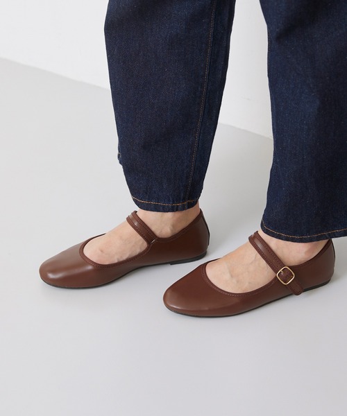 menue（メヌエ）の「ふわカル ストラップ メリージェーンシューズ（バレエシューズ・レディース・ブラック/ブラウン/ガンメタ/ブラック系その他/ブラック系その他2/グレイッシュベージュ/アイボリー/グレー/ブルー/グリーン/ダークブラウン/その他・34/35/36/37/38/39/40/41）」の19枚目の写真