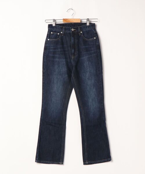 ENVYM(アンビー)の「クロップドフレアデニムPT(デニムパンツ・レディース・ネイビー・S/M)」の10枚目の写真