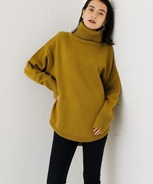 AZUL by moussy | BIG TURTLE KNIT TOPS／ビッグタートルニットトップス(ニット/セーター)