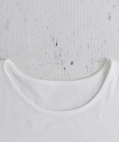 antiqua(アンティカ)の「マジックコットンTシャツ(Tシャツ/カットソー・レディース・ブラック/オフホワイト・M/L/XL)」の21枚目の写真