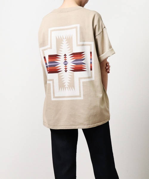 PENDLETON(ペンドルトン)の「【 PENDLETON / ペンドルトン 】 UNISEX Back Print Tee / バックプリント ポケット半袖 Tシャツ ポケT(Tシャツ/カットソー・メンズ・ブラック/ベージュ/グレー/オフホワイト/ターコイズブルー・MEDIUM/LARGE)」の4枚目の写真
