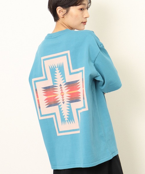 PENDLETON(ペンドルトン)の「【 PENDLETON / ペンドルトン 】 UNISEX Back Print Tee / バックプリント ポケット半袖 Tシャツ ポケT(Tシャツ/カットソー・メンズ・ブラック/ベージュ/グレー/オフホワイト/ターコイズブルー・MEDIUM/LARGE)」の5枚目の写真