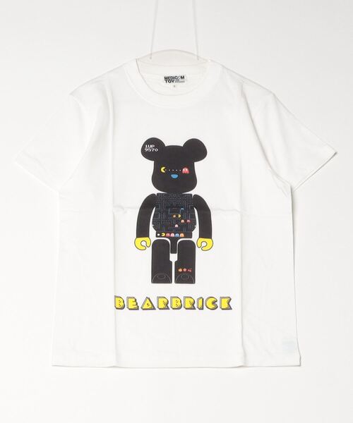 MEDICOM TOY LIFE ENTERTAINMENT(メディコムトイライフエンターテイメント)の「MLE BE@RTEE "PAC-MAN"(Tシャツ/カットソー・メンズ・ホワイト・LARGE/MEDIUM/X-LARGE/SMALL)」の1枚目の写真