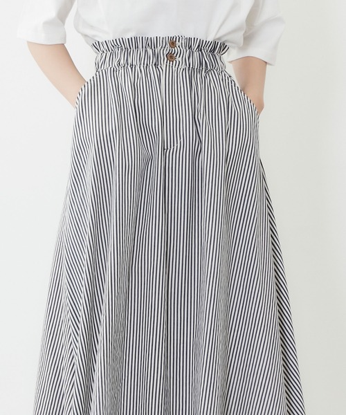 POU DOU DOU（プードゥドゥ）の「ウエストフリルフレアスカート（スカート・レディース・ブラック/キナリ/ミント/ネイビー・3）」の16枚目の写真