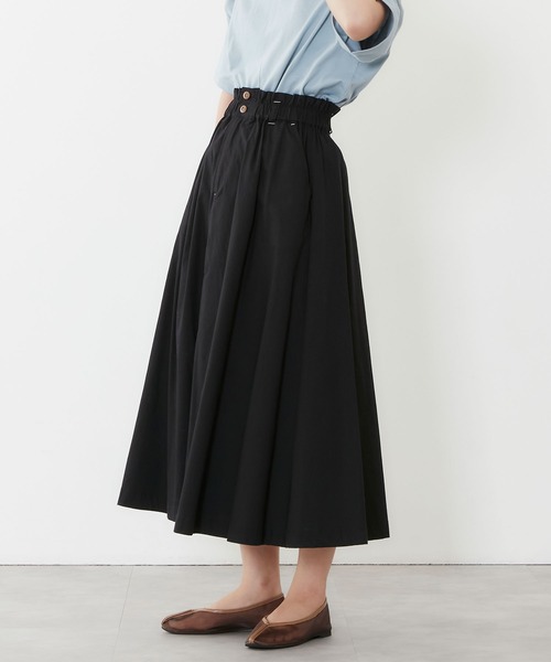 POU DOU DOU（プードゥドゥ）の「ウエストフリルフレアスカート（スカート・レディース・ブラック/キナリ/ミント/ネイビー・3）」の21枚目の写真