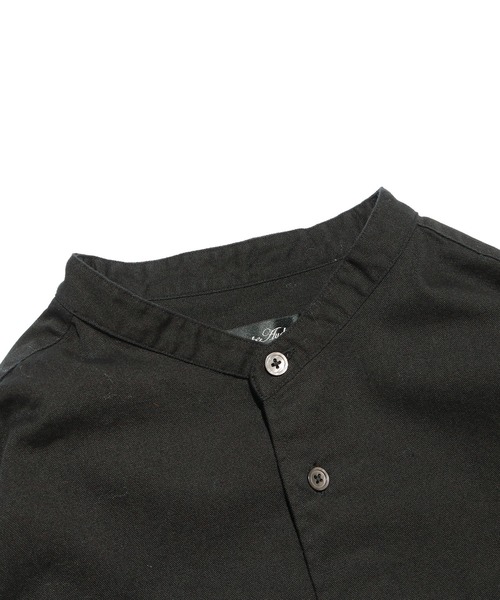 Audience（オーディエンス）の「6オンス OXフォード バンドカラー L/S ボクシーシャツ（シャツ/ブラウス・メンズ・ホワイト/ブラック・M/L）」の5枚目の写真