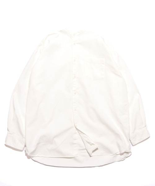 Audience（オーディエンス）の「6オンス OXフォード バンドカラー L/S ボクシーシャツ（シャツ/ブラウス・メンズ・ホワイト/ブラック・M/L）」の11枚目の写真