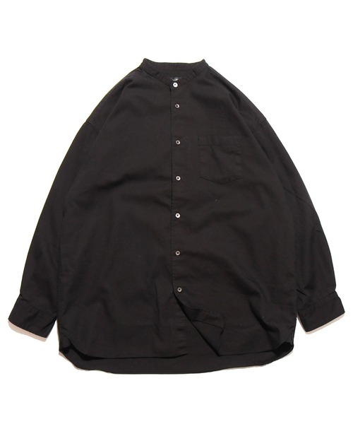 Audience（オーディエンス）の「6オンス OXフォード バンドカラー L/S ボクシーシャツ（シャツ/ブラウス・メンズ・ホワイト/ブラック・M/L）」の12枚目の写真