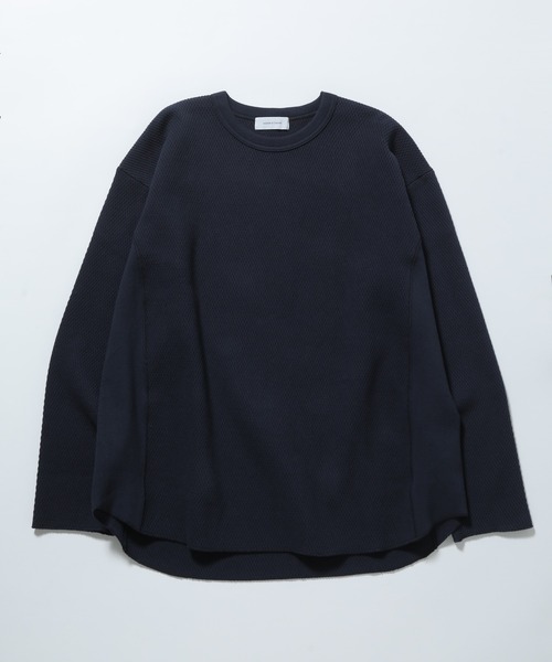 ADAM ET ROPE'（アダムエロペ）の「ヘビーウェイトサーマル（ニット/セーター・メンズ・キナリ/ネイビー・S/M/L）」の9枚目の写真