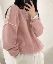 JUNOAH | ドロップショルダーデザイントレーナー(スウェット)