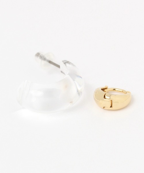 niko and...(ニコアンド)の「セットメタルピアス(ピアス(両耳用)・レディース・ブラウン/その他/アイボリー・0)」の9枚目の写真