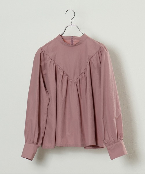 M nort（エムノート）の「【わたなべ麻衣プロデュース】ギャザーボリュームスリーブブラウス（シャツ/ブラウス・レディース・ダークブルー/スモークピンク・FREE）」の17枚目の写真