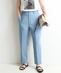 SLOBE IENA | PEマットストレッチペグトップパンツ【ウエストゴム/手洗い可能】◆(その他パンツ)