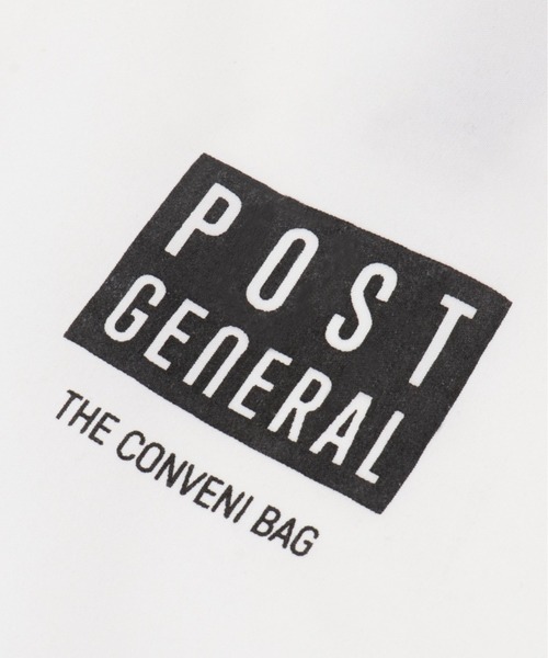POST GENERAL（ポストジェネラル）の「POST GENERAL コンビニバッグ（エコバッグ/サブバッグ・メンズ・ホワイト・FREE）」の3枚目の写真