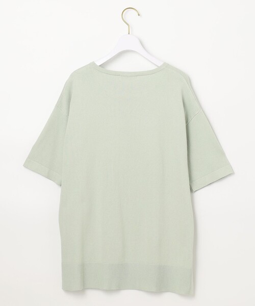 ANY SIS(エニィスィス)の「【洗える】ツイストポイントチュニック ニット(ニット/セーター・レディース・黄土色系/ベージュ系/ライトグリーン系・0)」の9枚目の写真