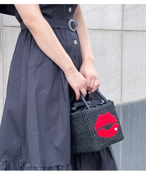 a-jolie アジョリー リップデザインカゴバッグ