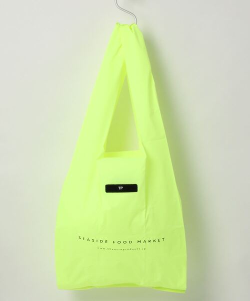 PUAL CE CIN（ピュアルセシン）の「THEATRE PRODUCTS／シアタープロダクツ　マルシェバッグ／エコバッグ（エコバッグ/サブバッグ・レディース・ブラック/ホワイト/イエロー・FREE）」の2枚目の写真