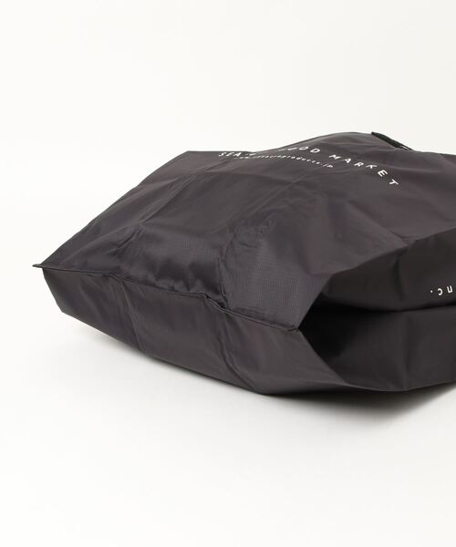 PUAL CE CIN（ピュアルセシン）の「THEATRE PRODUCTS／シアタープロダクツ　マルシェバッグ／エコバッグ（エコバッグ/サブバッグ・レディース・ブラック/ホワイト/イエロー・FREE）」の5枚目の写真