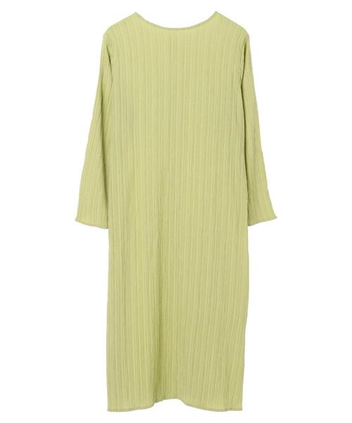 Green　Parks（グリーンパークス）の「シアーバック釦ワンピース＊（ワンピース・レディース・ブラック/ベージュ/グリーン・FREE）」の19枚目の写真