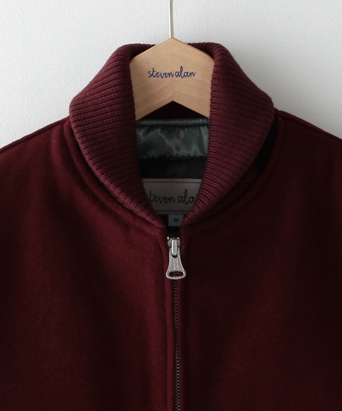 BEAUTY&YOUTH UNITED ARROWS / 汚れ有/スタジャン/L/ウール/ボルドー BEAUTY&YOUTH UNITED ARROWS（ビューティーアンドユースユナイテッド