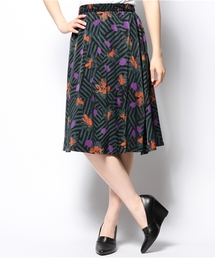 ROSE BUD | LSK-14217 W/ELASTIC MID CALF SKIRT(スカート)